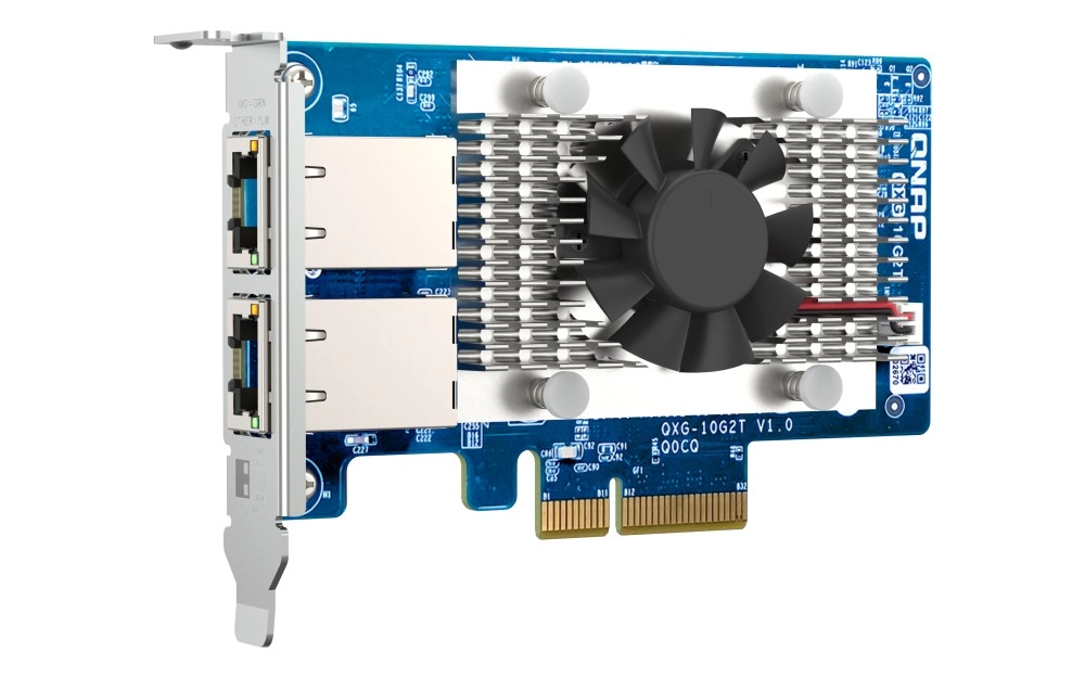 Sieťová karta QXG-10G2T Dvojportová 10G BASE-T 10Gb sieť. exp. karta