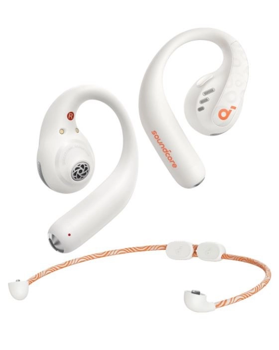 Bezdrôtové slúchadlá Soundcore AeroFit Pro biele