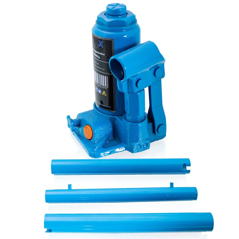 hydraulický fľašový zdvihák 2 t, zdvih 150–235 mm, kompaktný oceľový