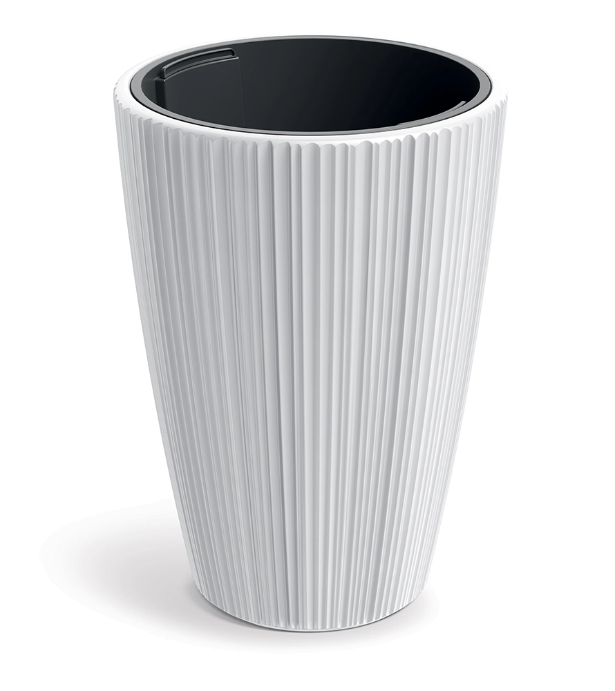 E-shop Prosperplast Kvetináč Oros biely, 29,8 cm