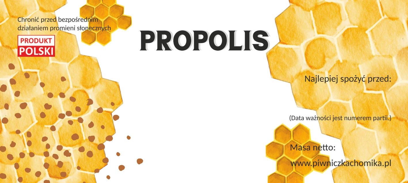 E-shop Sada etikiet na propolis 116 × 50 mm, 100 ks