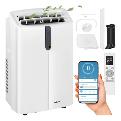 Prenosná klimatizácia Ruhhy 3,5 kW Wi‑Fi 4v1 (chladenie/kúrenie/odvlhčovanie/vetranie) 12000 BTU