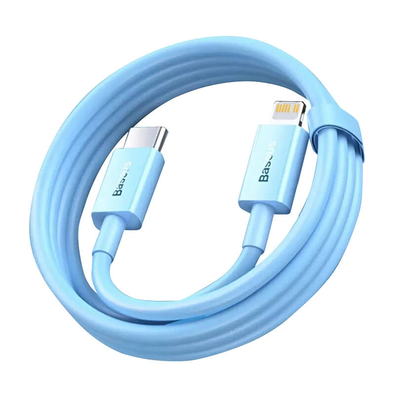 Baseus CAYS001903 USB-C na Lightning Baseus, PD, 21m, modrý