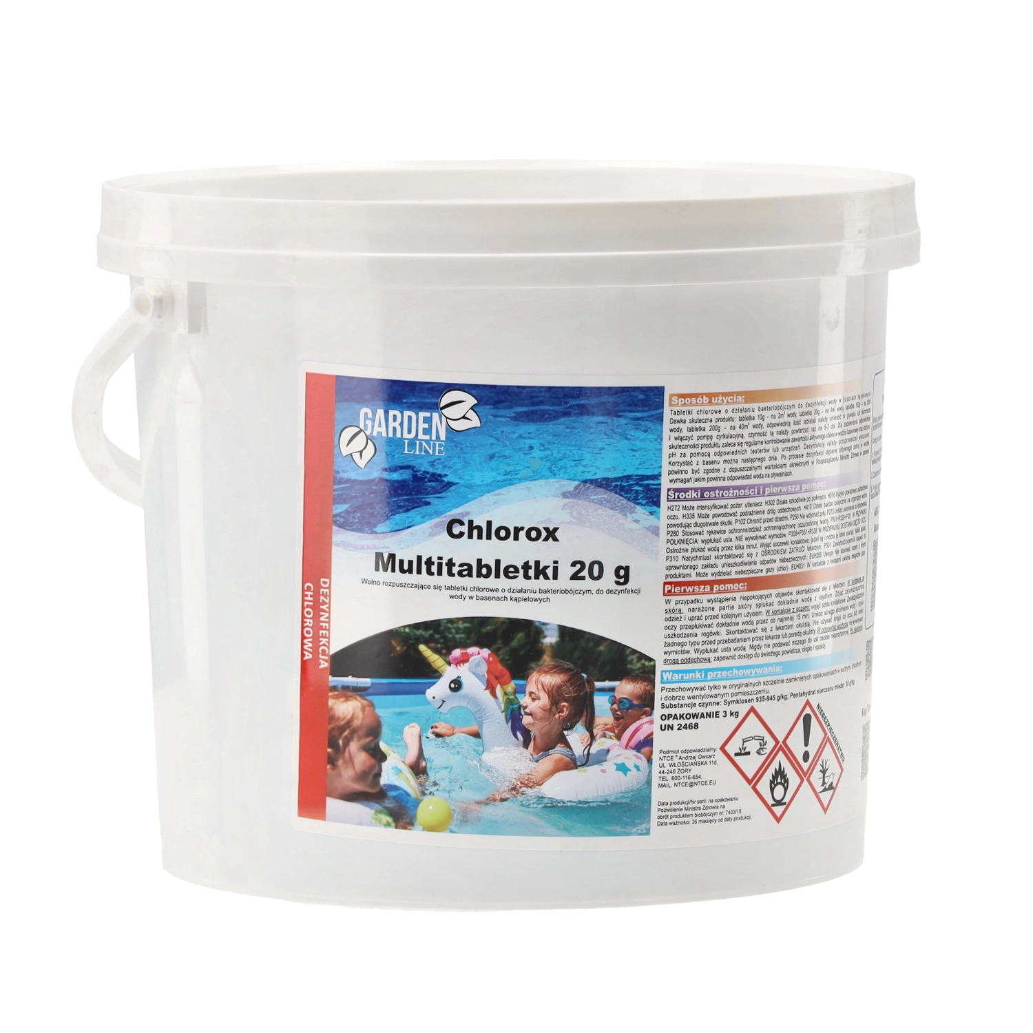 E-shop Chlórové multifunkčné tablety 20 g – pomaly rozpustné 3 kg