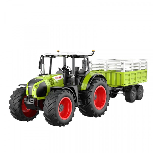 E-shop Axion Double E RC traktor Claas 870 s vyklápacím prívesom, zvuky, svetlá 1:24