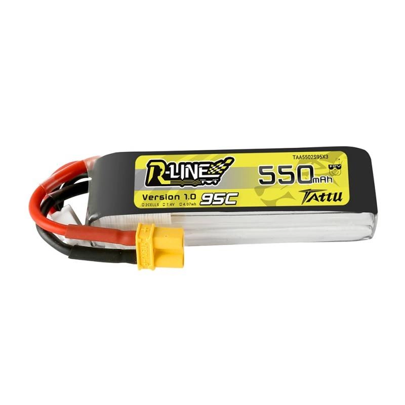E-shop GENS ACE LIPO TATTU R-Line FPV serie 2S 550mAh 7,4V 2S1P 95C Version 1.0