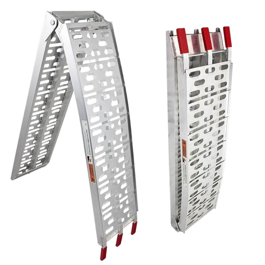 Skladacia hliníková nájazdová rampа 228 cm, 340 kg, protišmyková