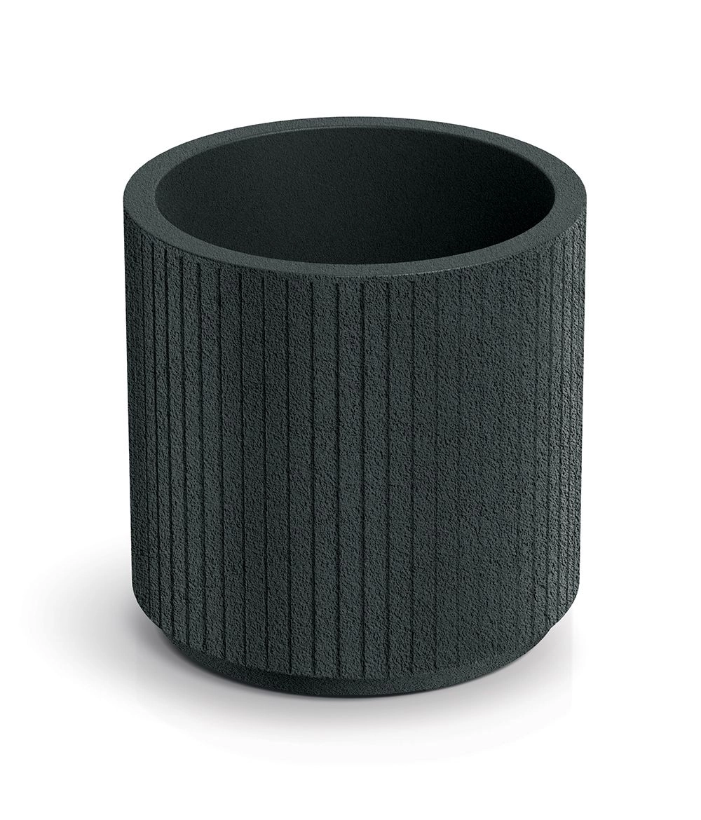 E-shop Prosperplast Plastový květináč COROS ROUND tmavě šedý, 30 cm