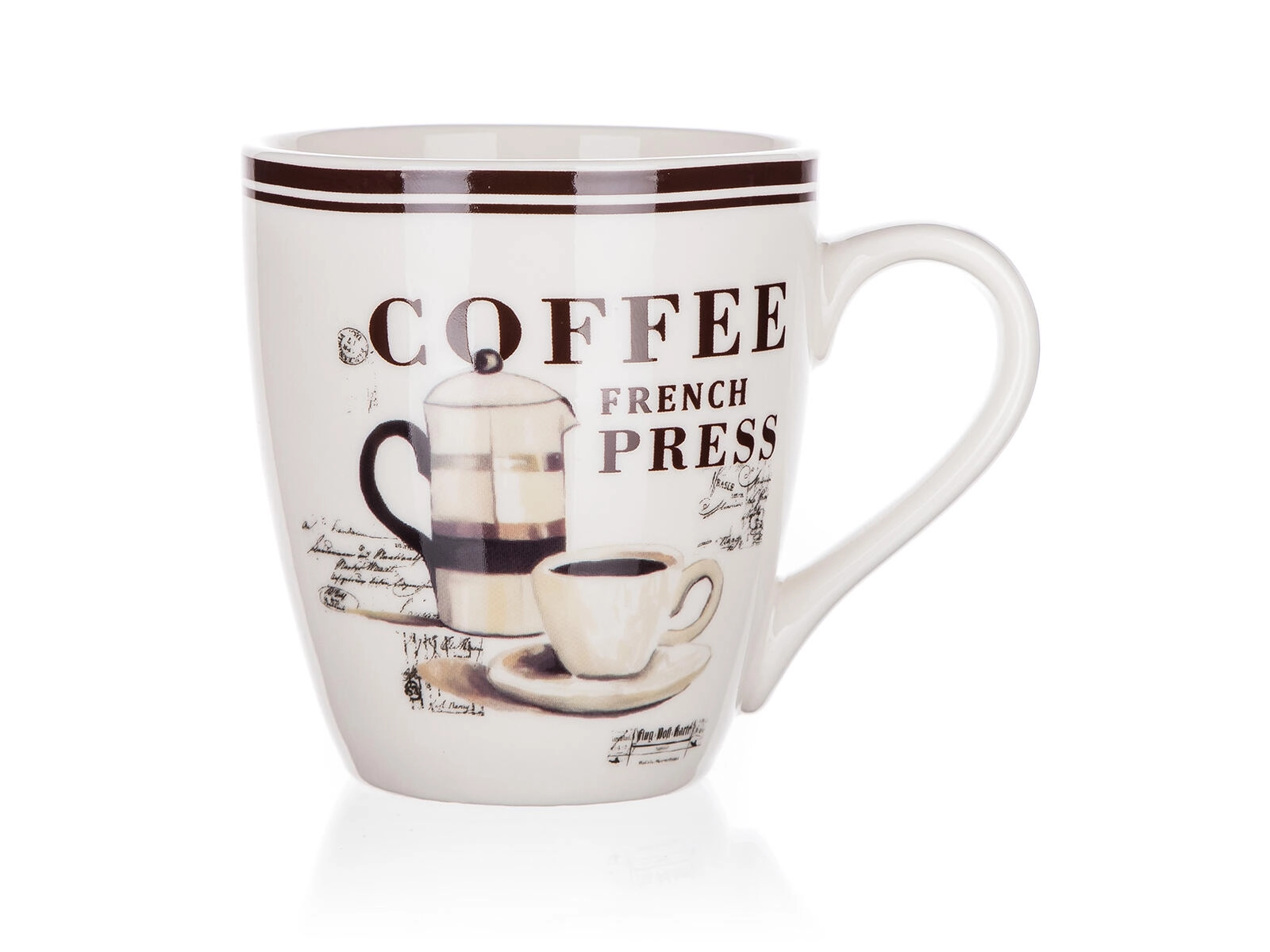 Banquet Hrnček keramický ESPRESSO biely 240 ml