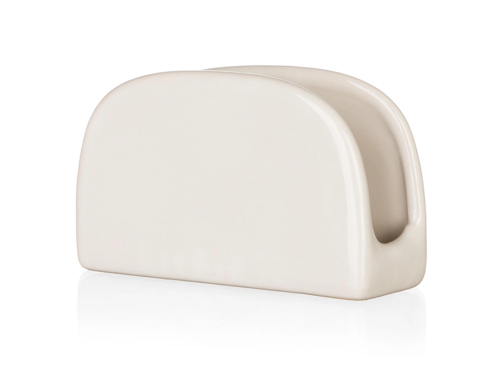 Keramický stojan na servítky Natural Ivory 11 × 7 cm