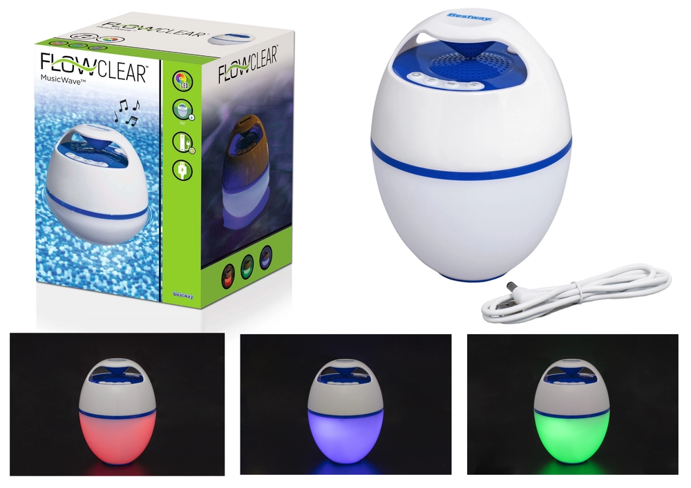 E-shop BESTWAY 58700 Flowclear Music Wave LED-Bluetooth reproduktor