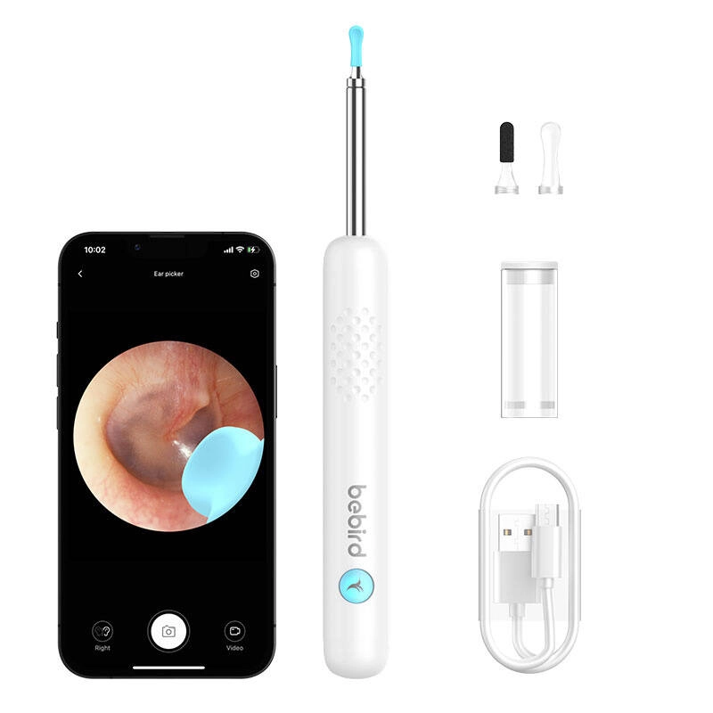 E-shop Bebird R1 otoskop s kamerou na čistenie uší – biely – R1 biela