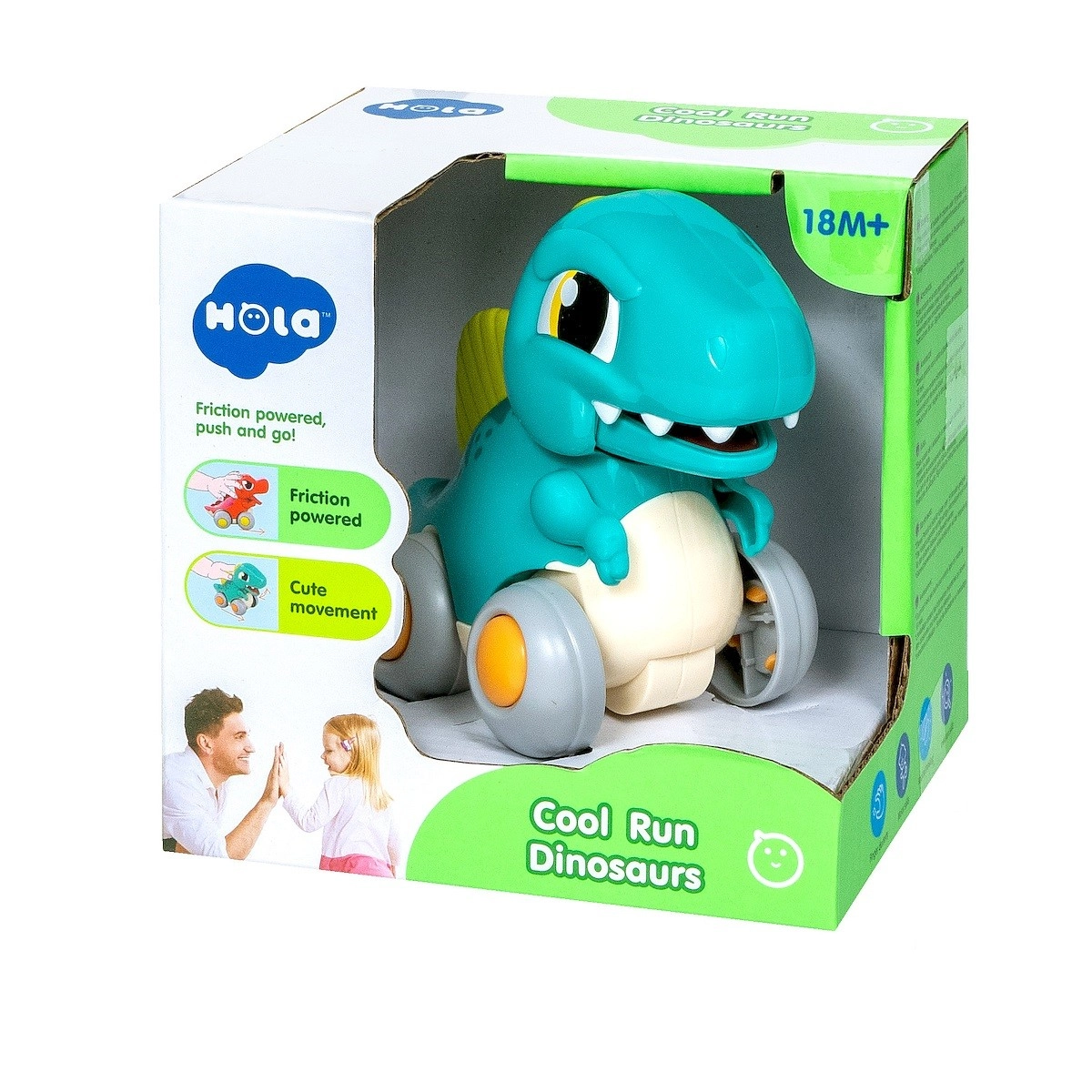 E-shop Interaktívny dinosaurus na zotrvačný pohon – tyrkysový