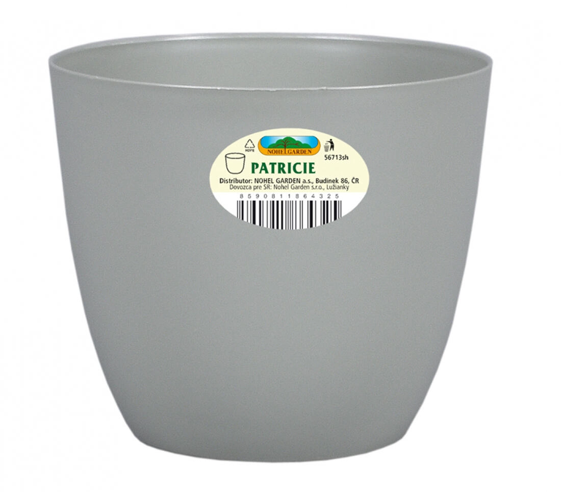 E-shop Plastový kvetináč Patricie Modern 25 × 22 cm svetlozelený