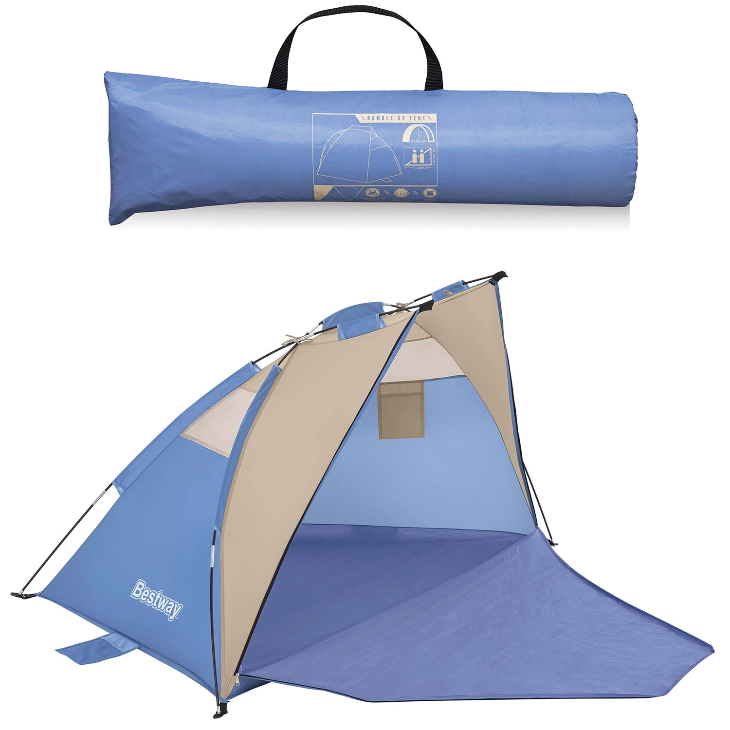 E-shop Bestway 68001 Ramble Tent 2 modrá