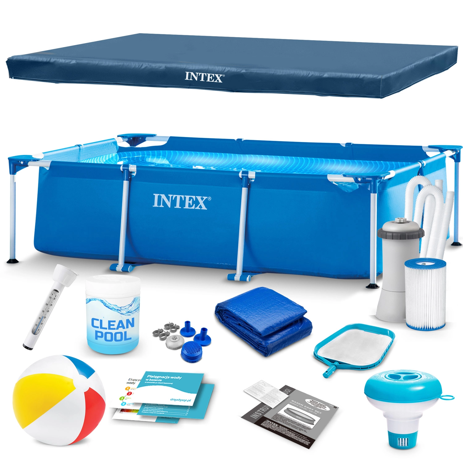 E-shop Záhradný rámový bazén 300 × 200 × 75 cm set INTEX