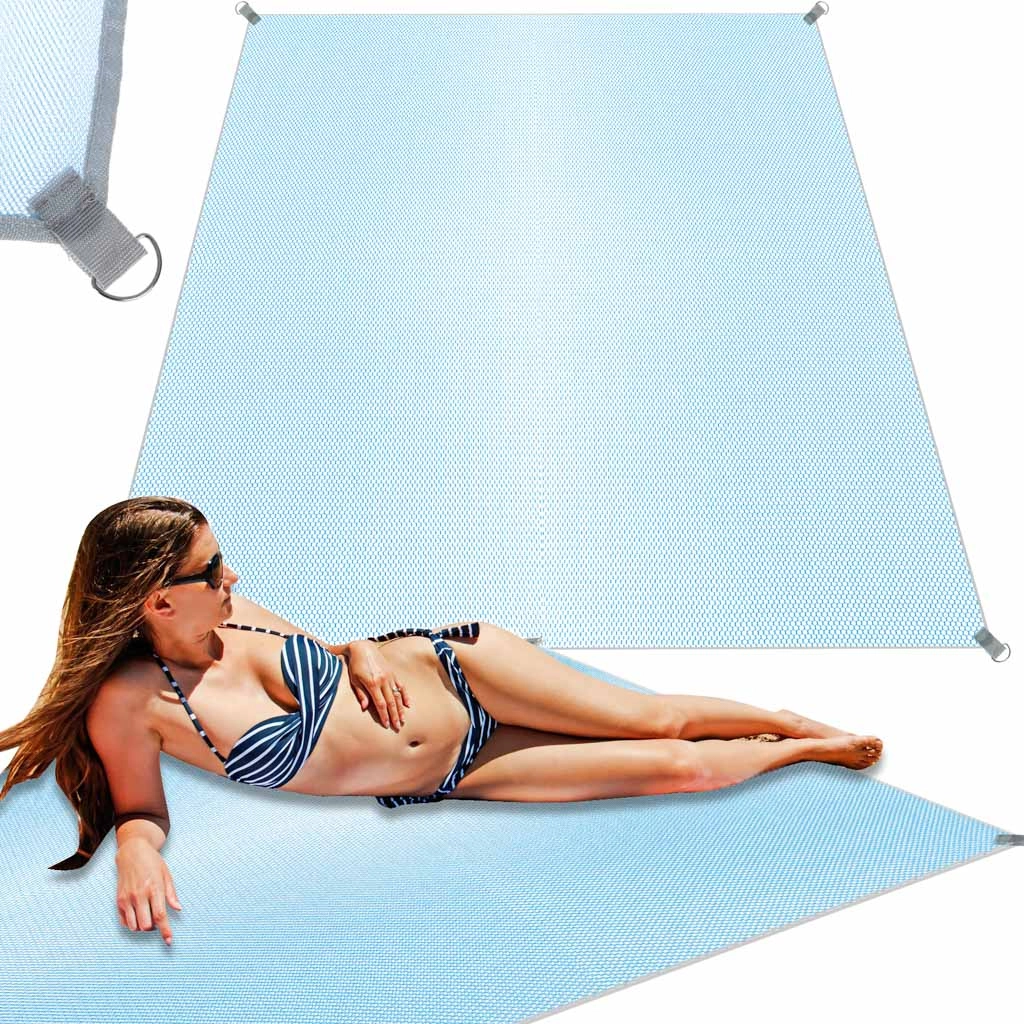 E-shop KIK Plážová deka XXL 200 x 200 cm modrá