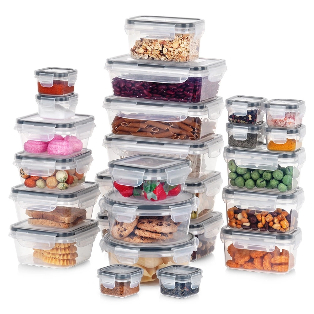Sada vzduchotesných dóz na potraviny s vekom a tesnením, 24 ks
