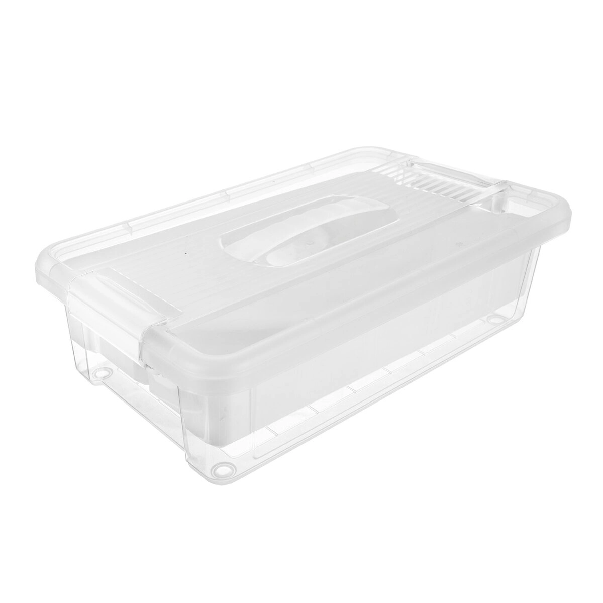 E-shop Úložný box UH Multi Stormax obdĺžnikový 6 l s vnútornou vložkou, biely