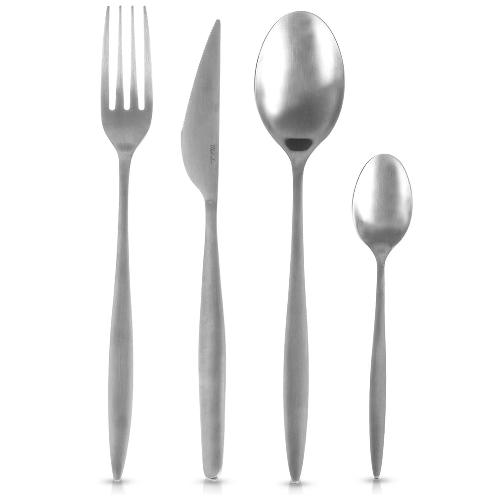 E-shop Jedálenské príbory Matt silver 24 dielov