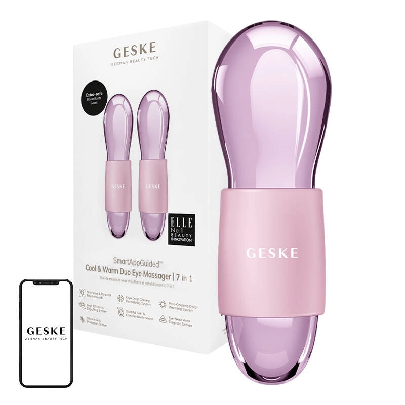 Geske Duo Cool & Warm masážne zariadenie na oči ružové