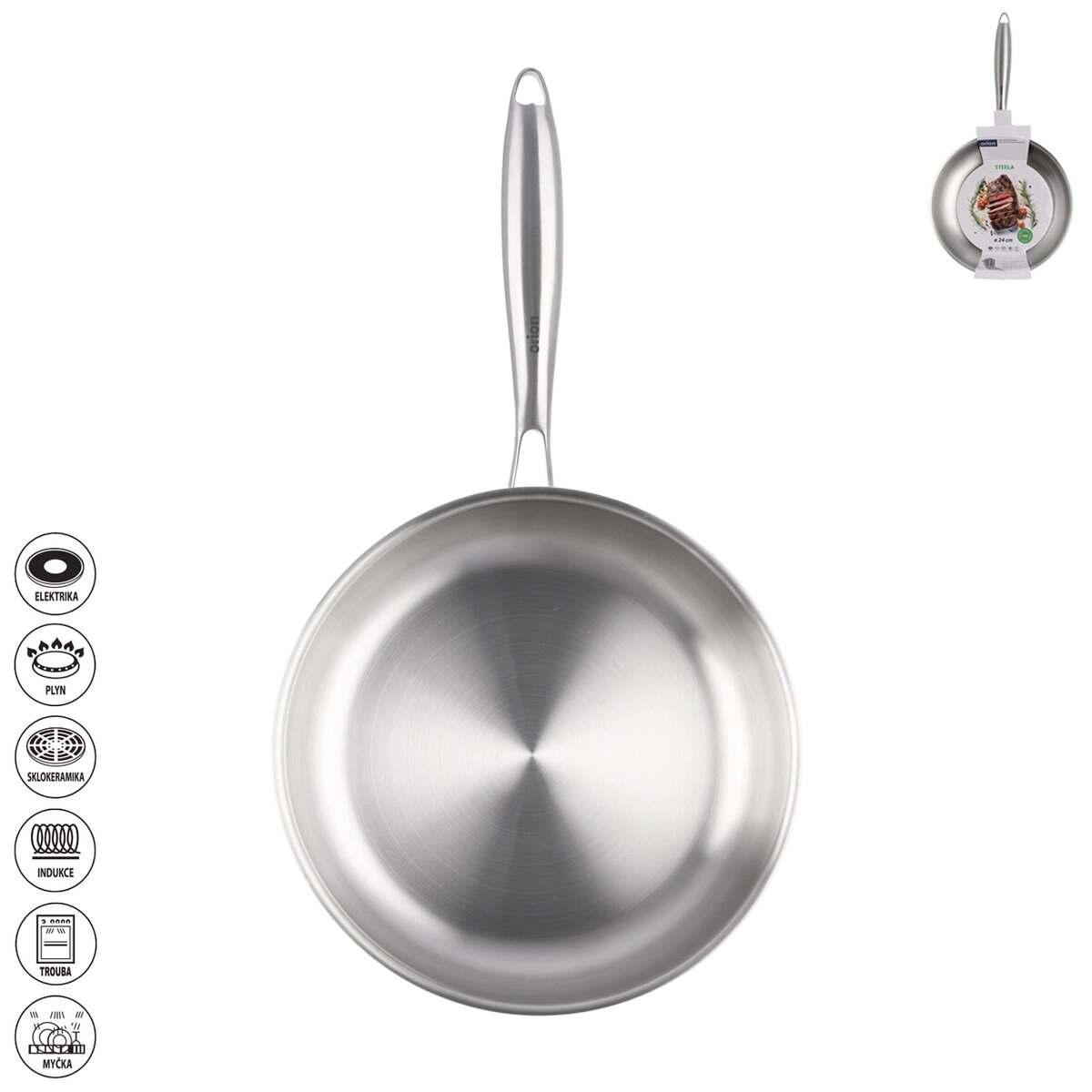 E-shop Panvica Orion Steela 24 cm