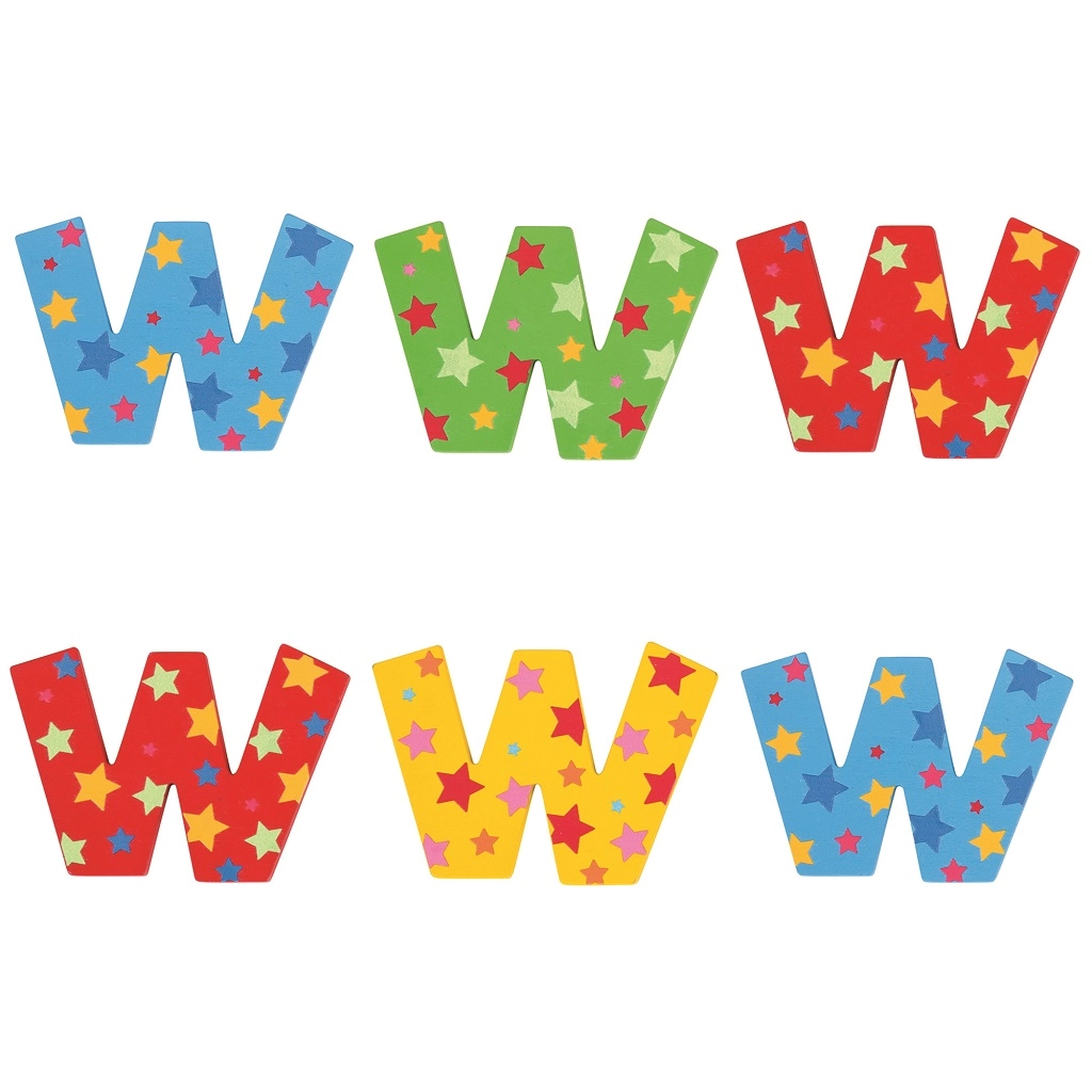 E-shop Bigjigs Toys hviezdičkové písmenko W