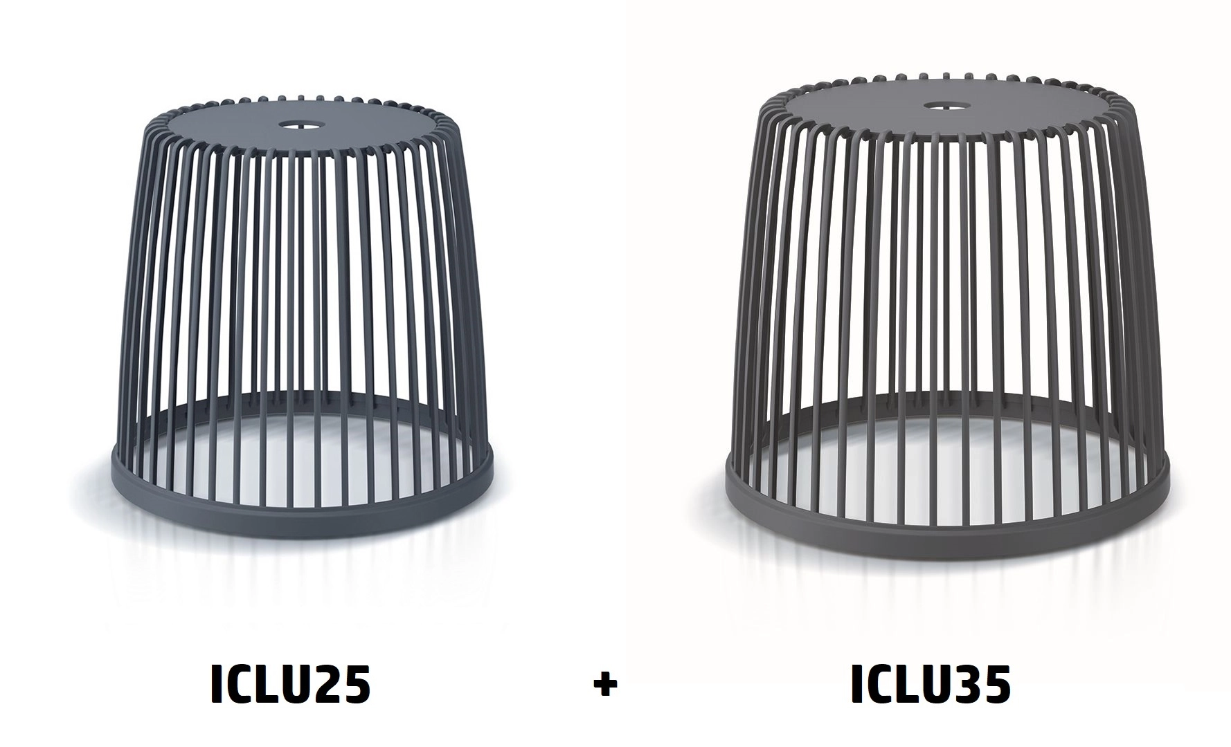 E-shop PlasticFuture Sada 2 univerzálních košů Pekas 25+35l antracit