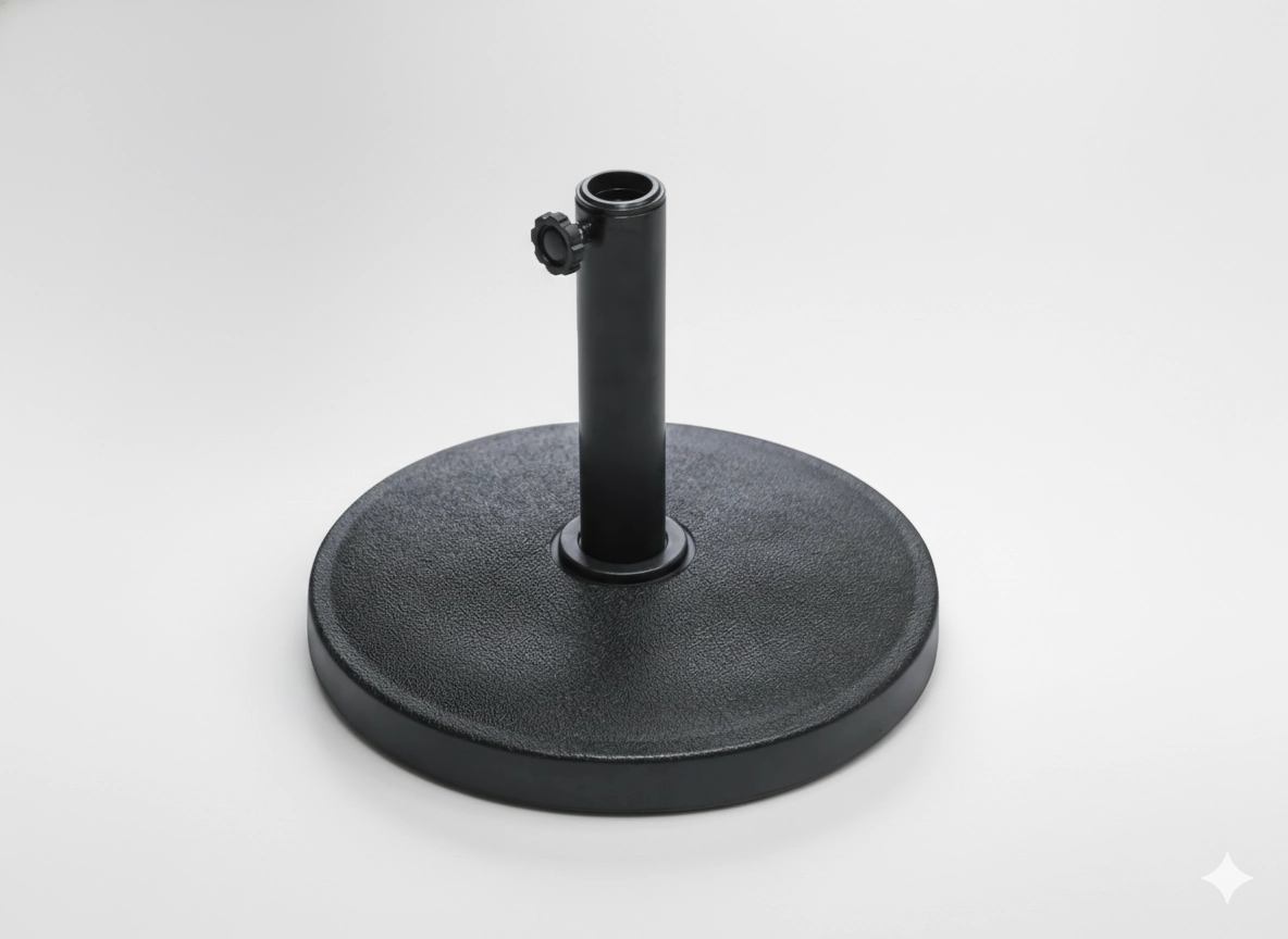 Betónová základňa pre slnečník 12 kg – čierna