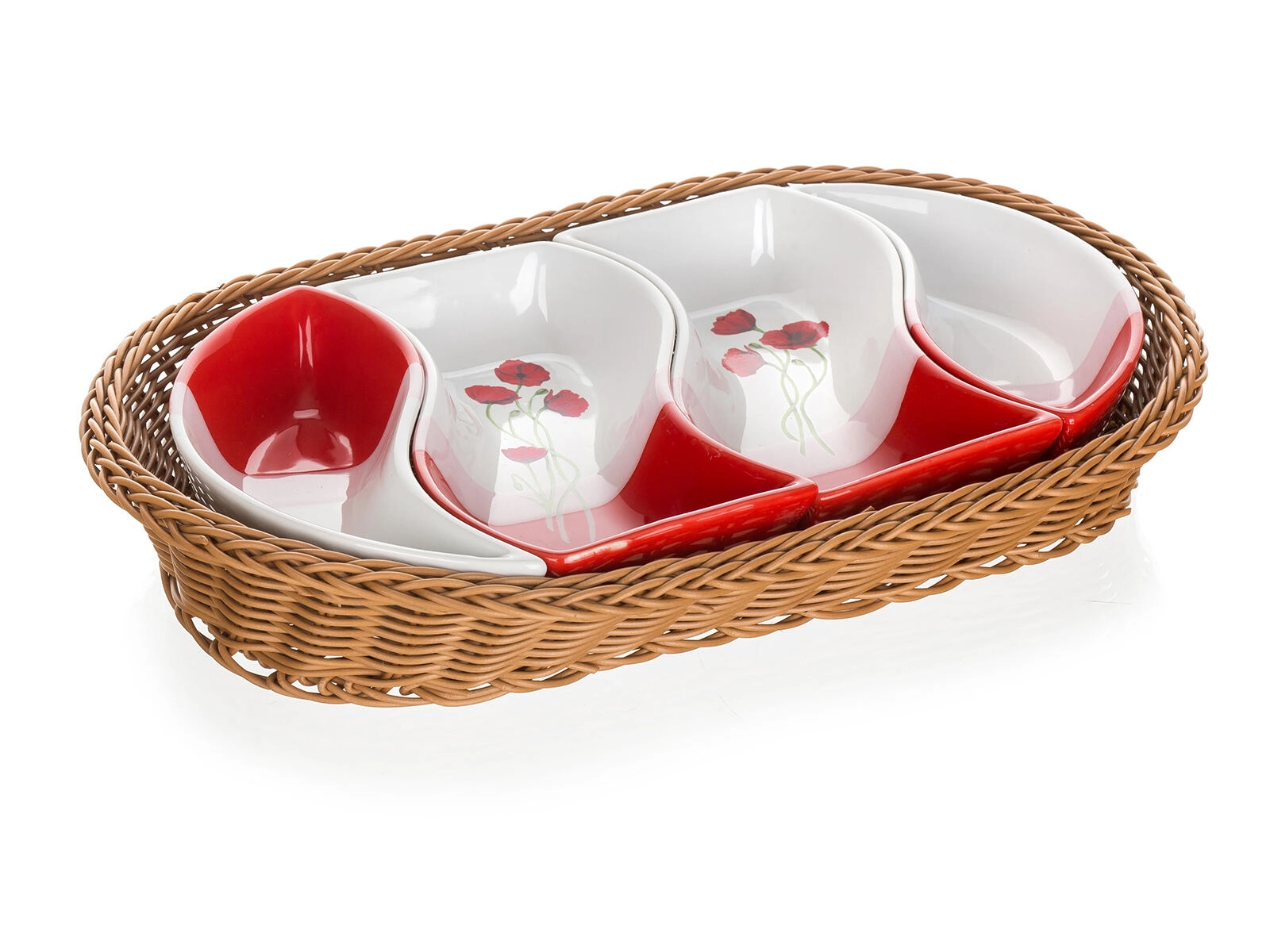 E-shop Banquet 4d tácku v košíku 30,5 cm Red Poppy OK 601559RP