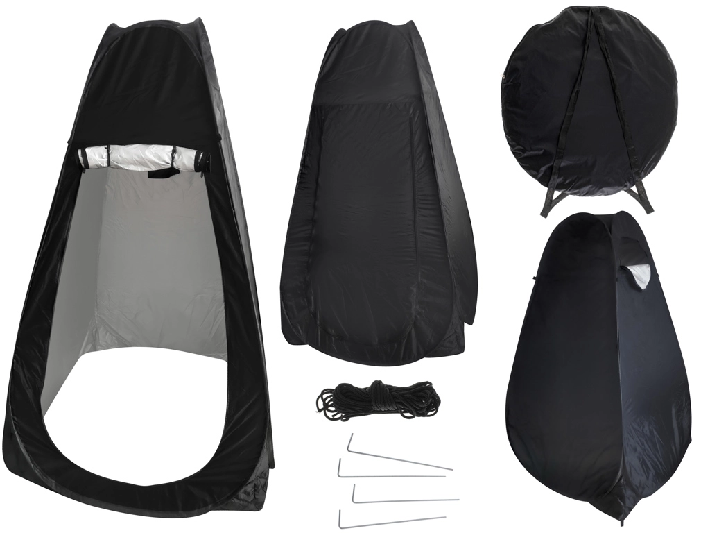 E-shop KIK KX5438 Kabína na sprchovanie 110 x 100 x 170 cm čierna