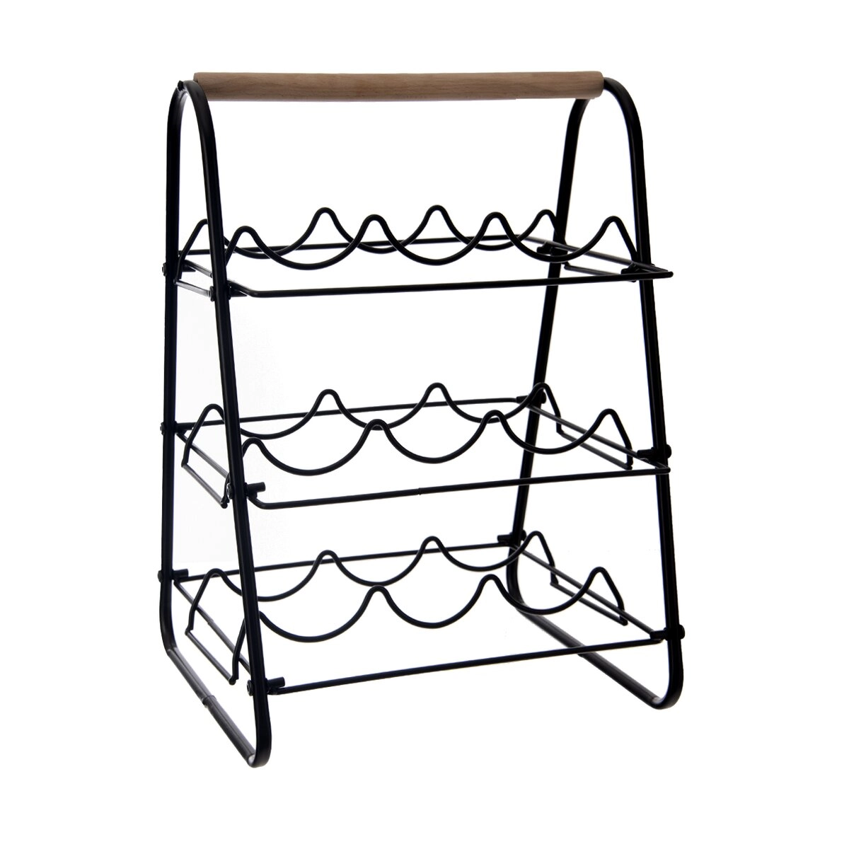 HOMESTYLING KO-HZ1915420 Stojan na víno 9 fliaš
