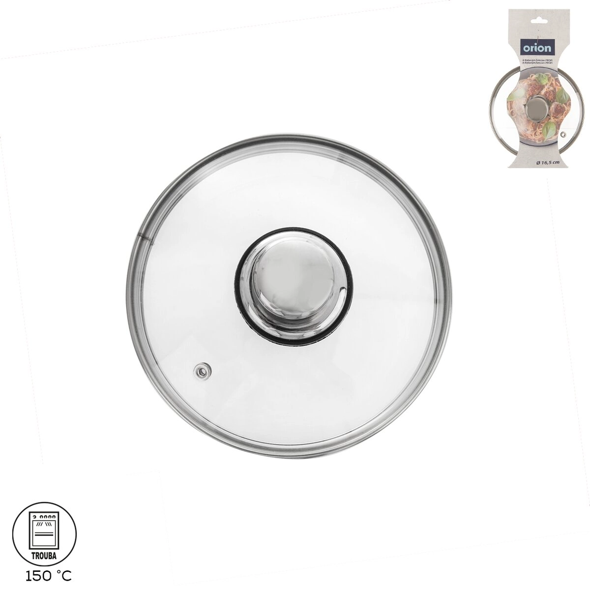 E-shop Orion Skleněná poklice 16,5 cm