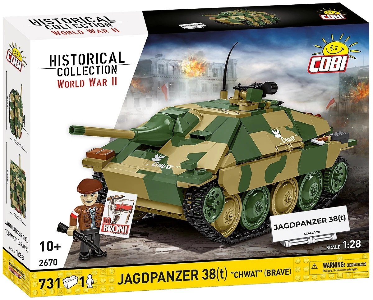 E-shop Cobi 2670 II WW Jagdpanzer 38 t "CHWAT" Odvážlivec 1:28 731 k