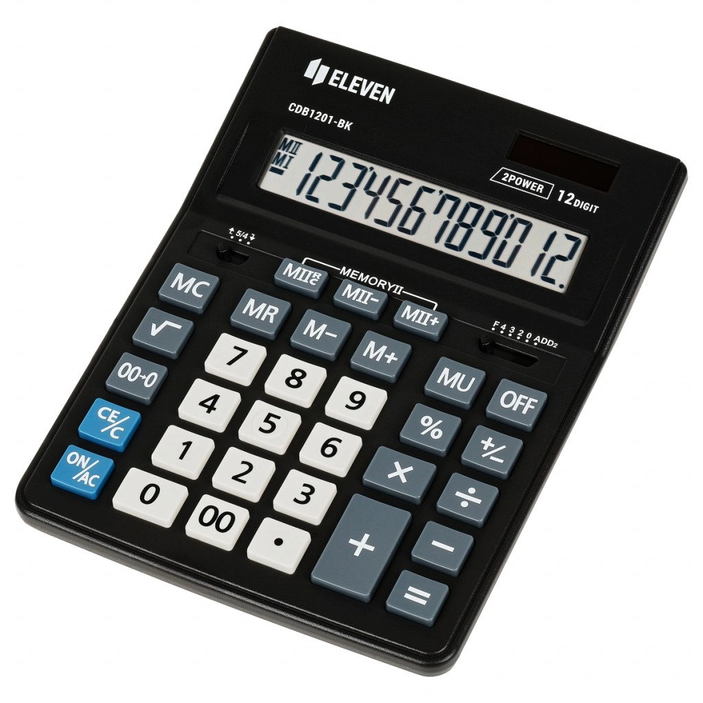 E-shop Kalkulačka ELEVEN 12-miestna, čierna