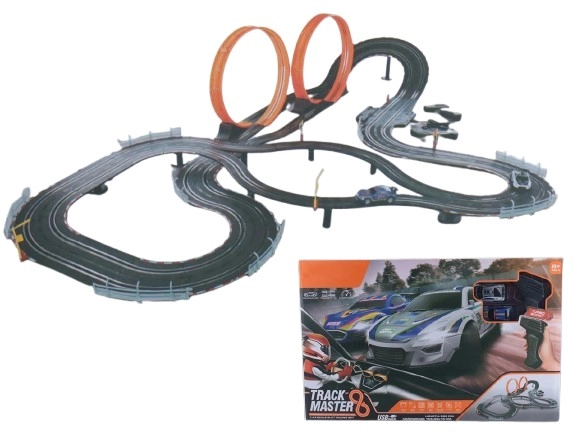 závodná autodráha s dvoma slučkami