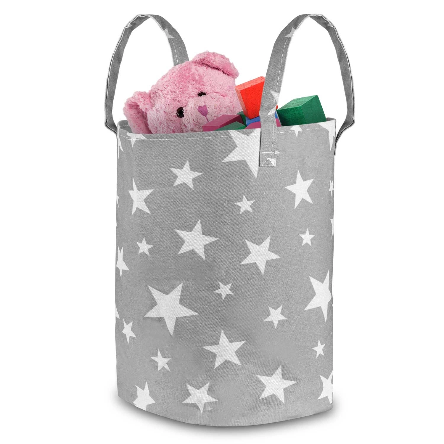 E-shop Nukido úložný kôš Hviezdičky 35 x 60 cm sivý
