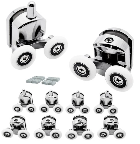 E-shop Ruhhy 22900 Kolieska k sprchovacím kútom 8 ks chróm