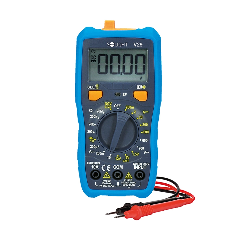 Solight digitálny multimeter True RMS s NCV, 600 V / 10 A