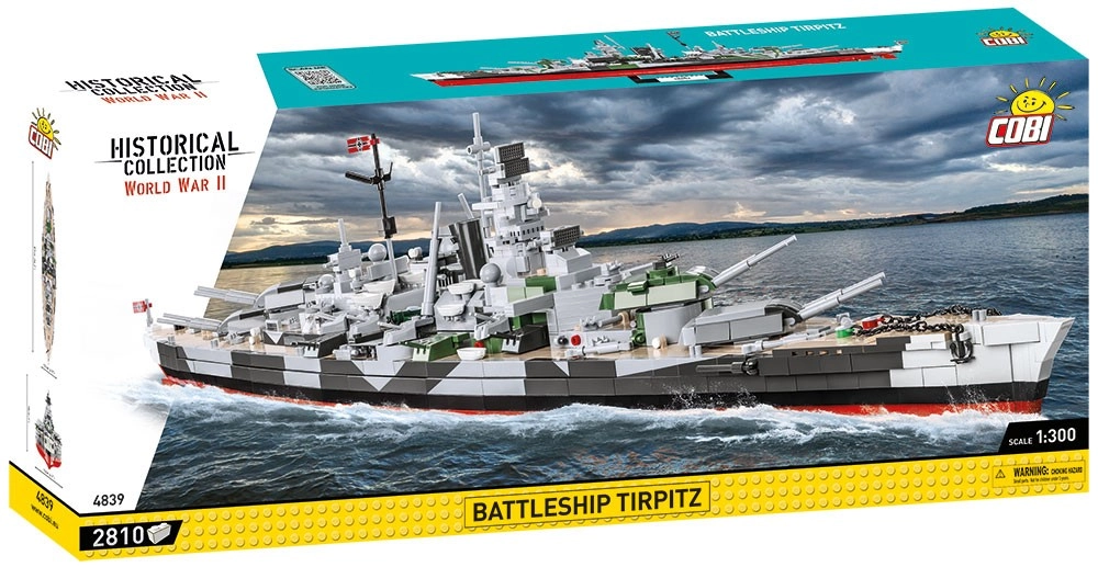 E-shop Cobi 4839 II WW Battleship Tirpitz, 1:300, 2880 k