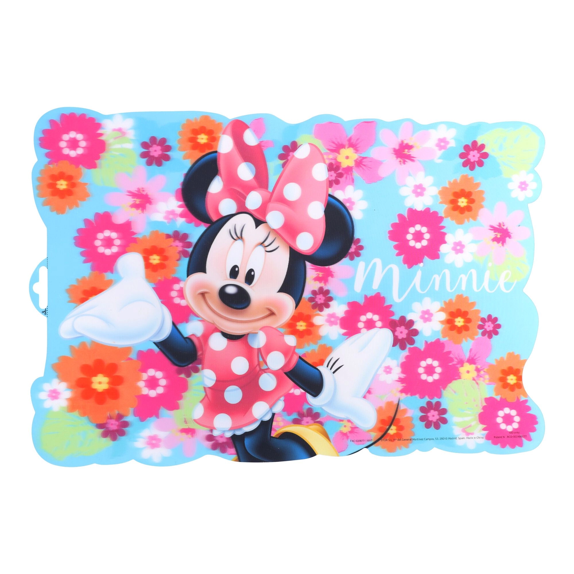 E-shop Plastová tvarovaná podložka 43x28 cm MINNIE BLOOM