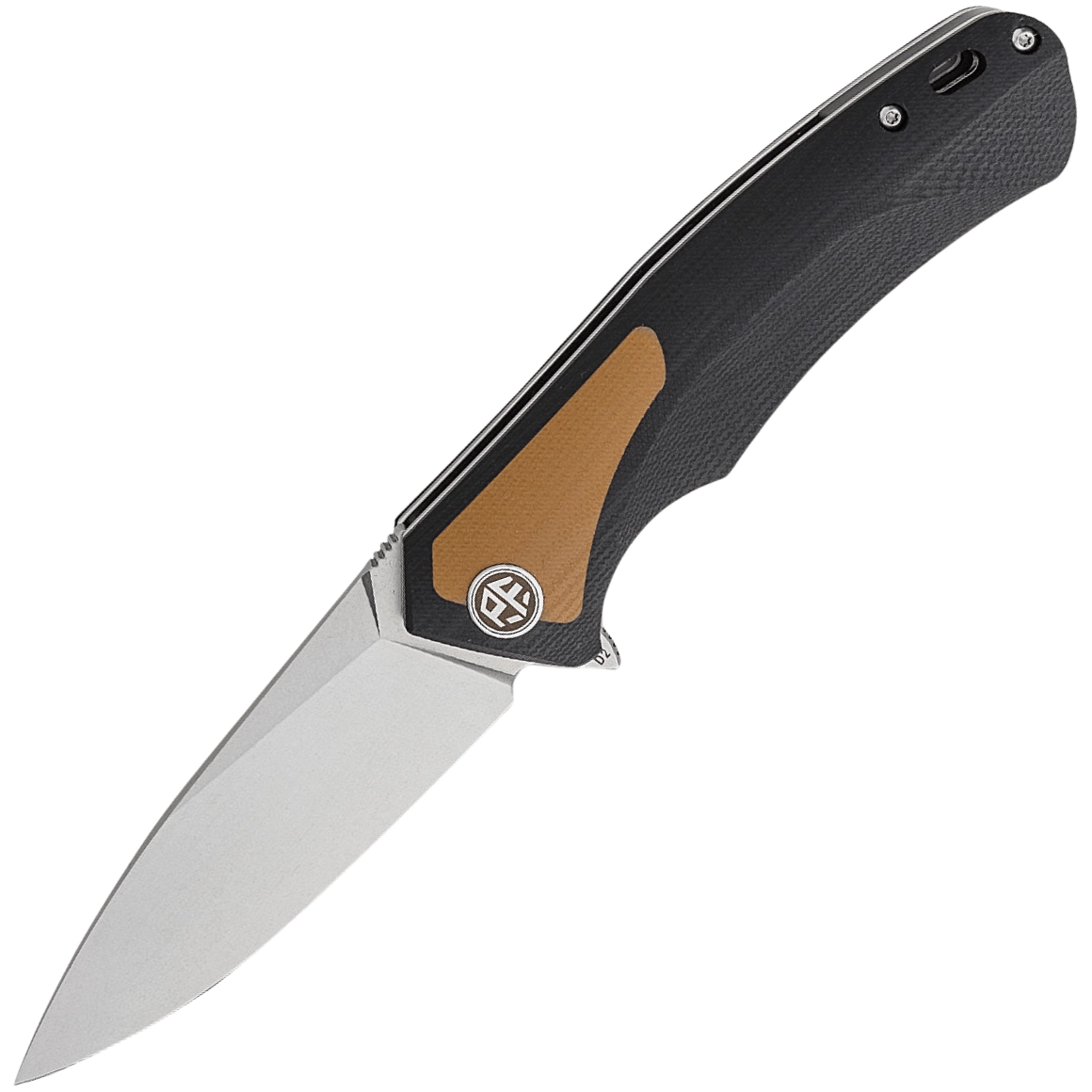 E-shop ! Petrified Fish PF838 Pub Stonewashed D2 Brown G10 With Black G10 PF838BRW
