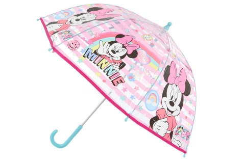 E-shop Dáždnik Minnie priehľadný manuálny