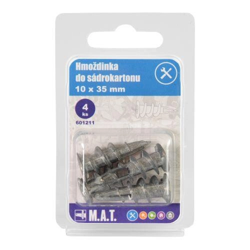 E-shop Kovová hmoždinka do sadrokartónu Turbo 10×35, 4 ks