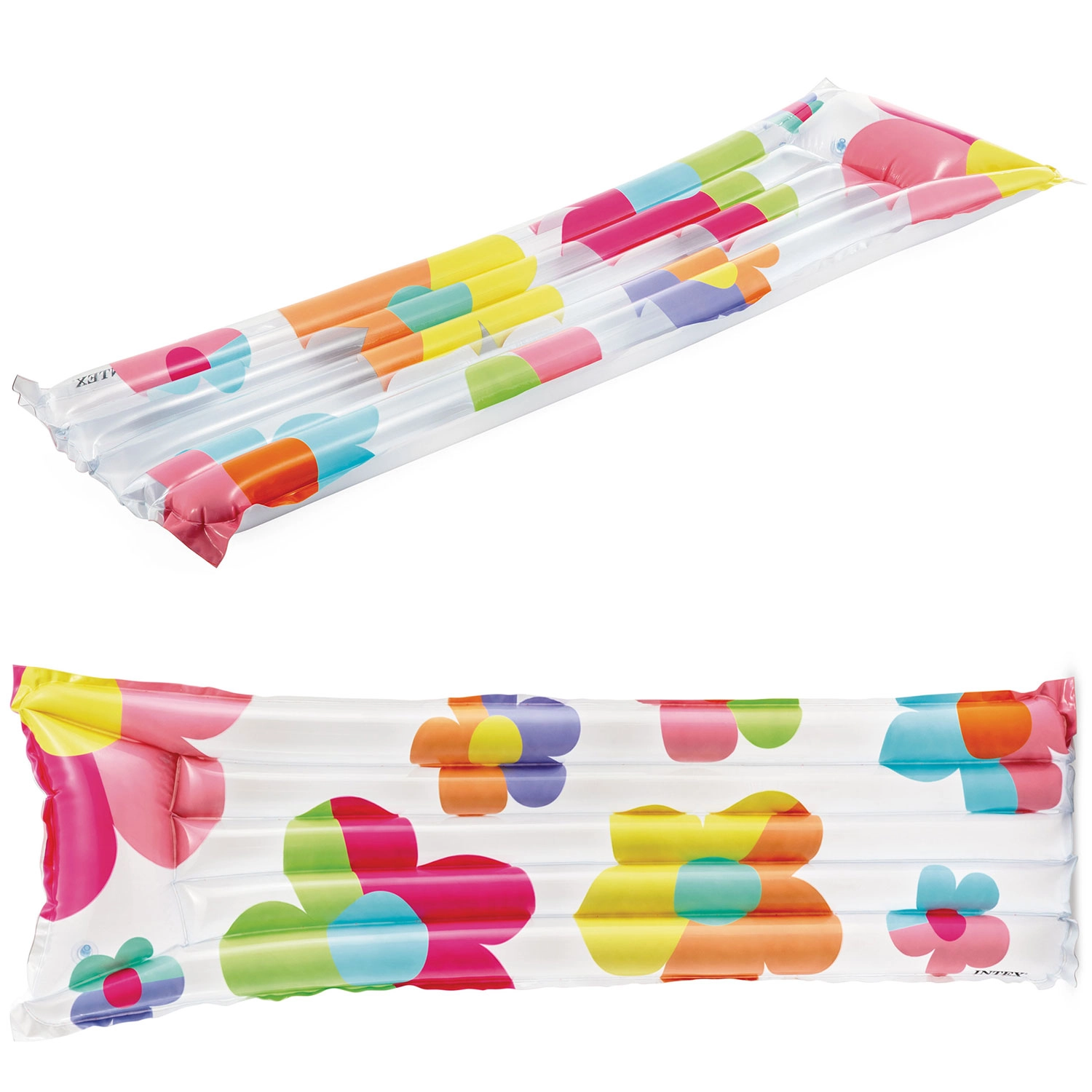 E-shop Nafukovacie ležadlo na vodu s kvetmi INTEX 183 × 69 cm