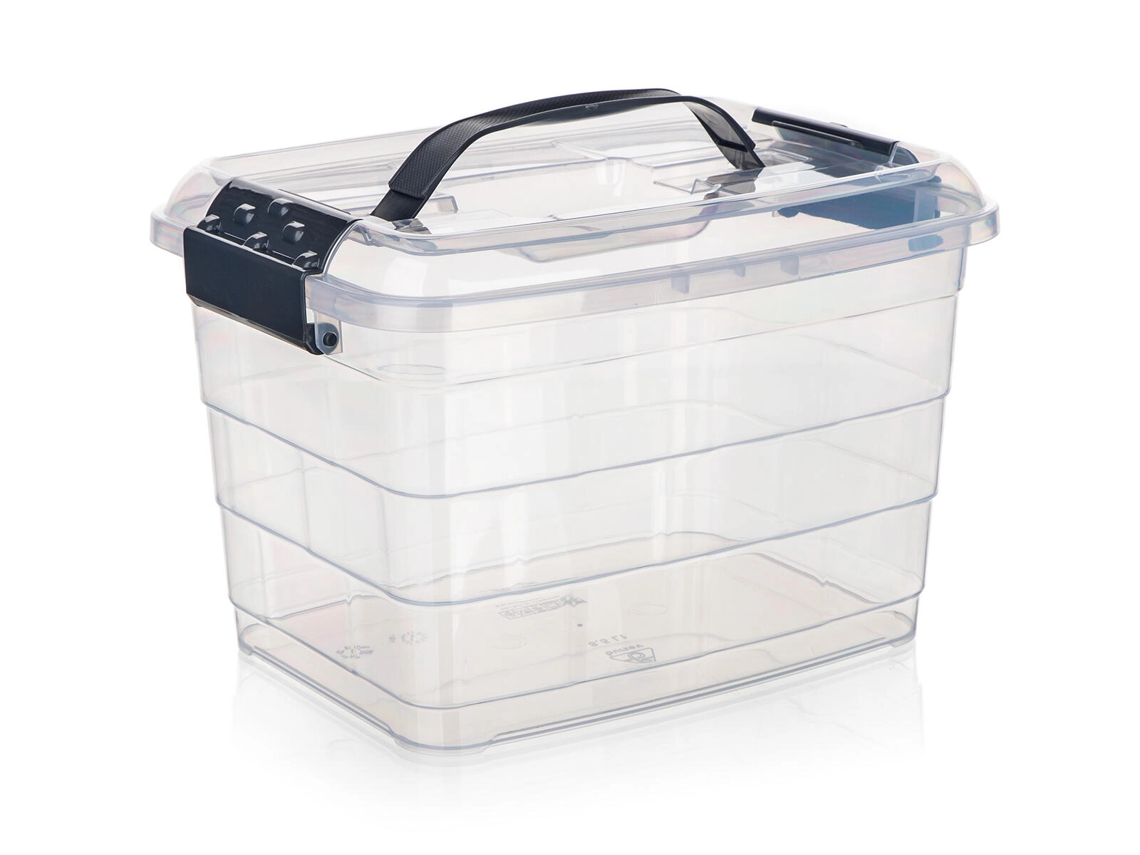 E-shop Úložný box VILARD 8,5 l s vekom a držadlom, transparentný