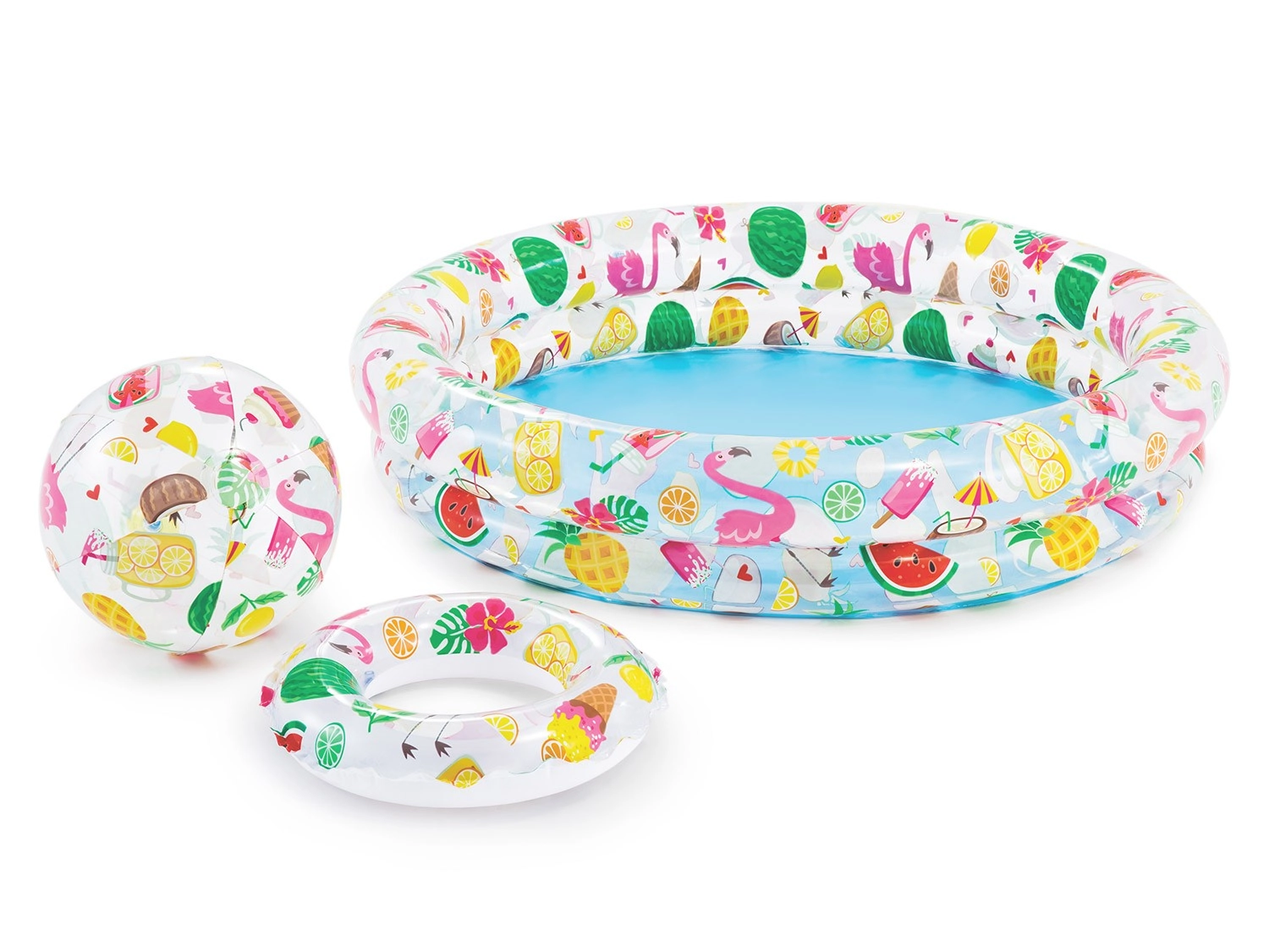 E-shop Nafukovací bazénik s kruhom a loptou 122 × 25 cm Intex