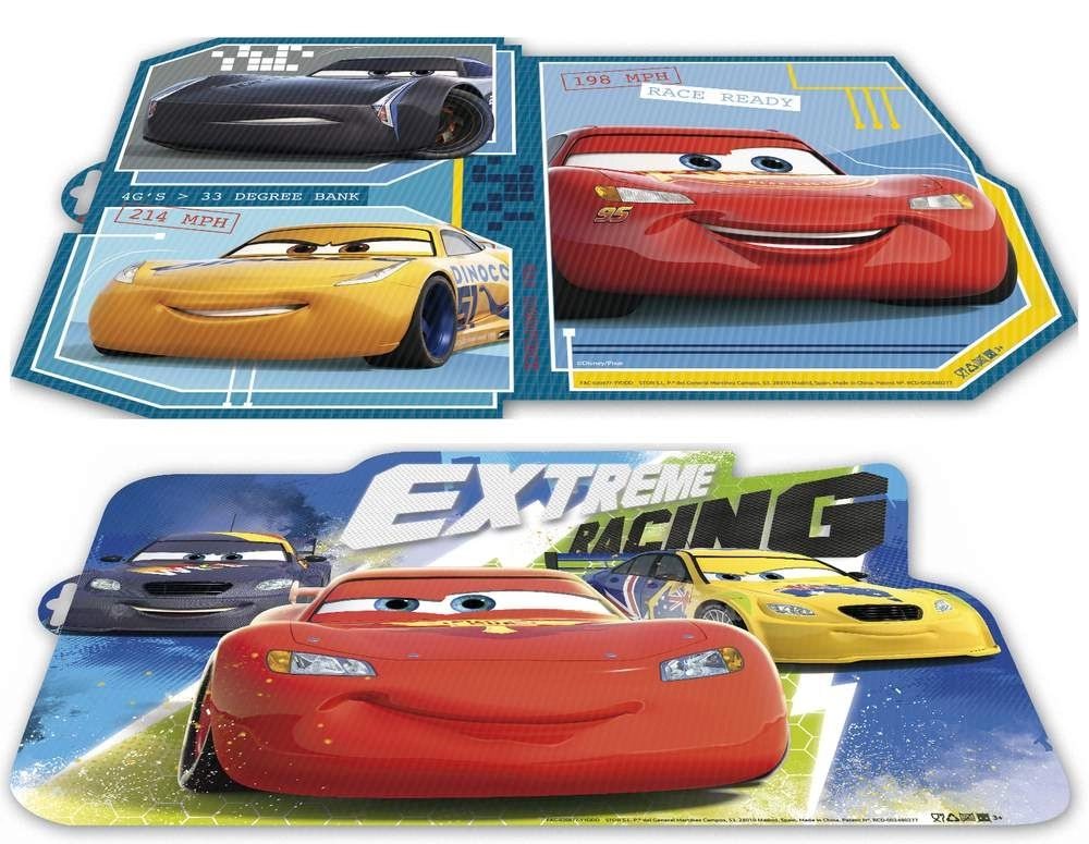 E-shop Plastová raňajková podložka CARS 43 × 29 cm