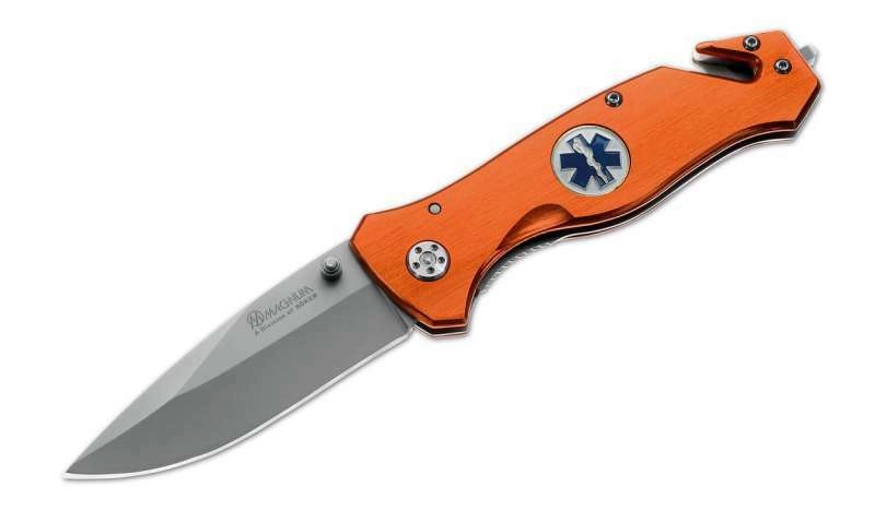 E-shop Magnum Medic záchranársky nôž 8,5 cm, oranžový hliník