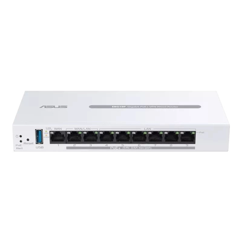 Router VPN s podporou PoE+ a 9 portami